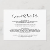 エレガント書道ホワ結婚イト詳細 エンクロージャーカード (正面)