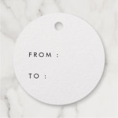 エレガント書道メリークリスマス実在金ゴールド箔 フェイバータグ (裏面)