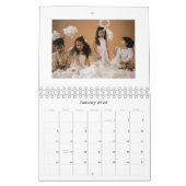 エレガント書道手絵を描クリスマスカスタム カレンダー (1月 2026)