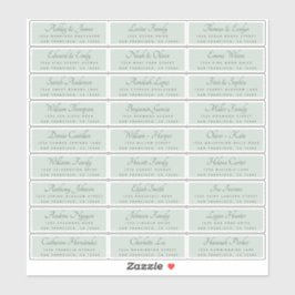 エレガント書道結婚のゲスト住所 シール