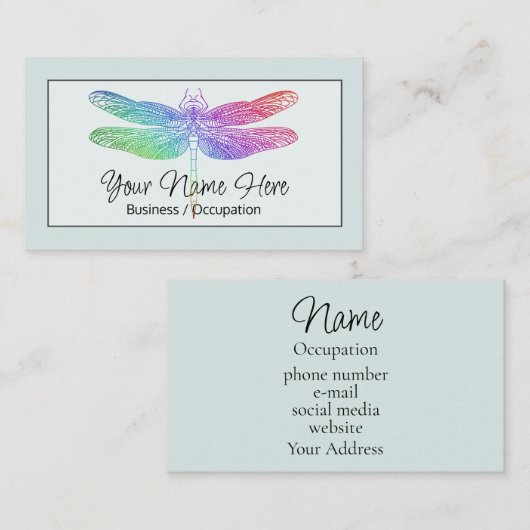 エレガント書道 名刺 (正面/裏面)