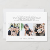 エレガント書MERRY CHRISTMAS 3 Photo Collage シーズンカード (裏面)