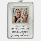 エレガント最高のオーナメント シルバープレートフレームオーナメント (正面)