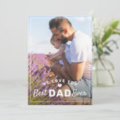 エレガント最高のパパ2 Photo Father's Day Card シーズンカード (スタンド正面)
