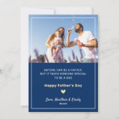 エレガント最高のパパ2 Photo Father's Day Card シーズンカード (裏面)