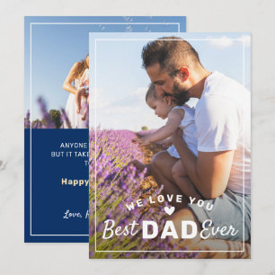 エレガント最高のパパ2 Photo Father's Day Card シーズンカード