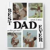 エレガント最高のパパ4枚写真コラージュ父の日 フォトプラーク (正面)