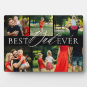 エレガント最高のパパ5枚撮影コラージュ黒 フォトプラーク (正面)