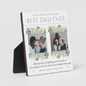 エレガント最高のパパ・エバ・ファザーズ・デイ・フォトコラージュ フォトプラーク (正面)