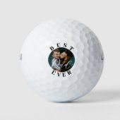 エレガント最高のパパEver Script Father's Day Photo ゴルフボール (正面)