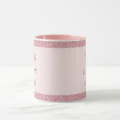 エレガント最高のママエバーバラ金ゴールドグリッターテンプレート マグカップ (中央)