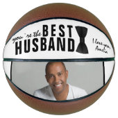 エレガント最高の夫ブラックボウタイ写真 バスケットボール (正面)