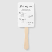 エレガント最高の日のタイムラ結婚イン・プログラム ハンドファン (正面)