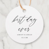 エレガント最高の日結婚前 フェイバータグ (裏面)