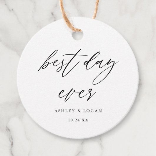 エレガント最高の日結婚前 フェイバータグ (正面)