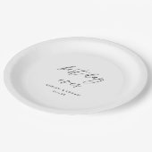 エレガント最高の日結婚前 ペーパープレート (アングル)