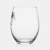 エレガント最高の母 ステムなしワイングラス (左)