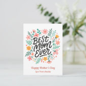 エレガント最高の母 | フローラ母の日 シーズンポストカード (スタンド正面)