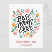 エレガント最高の母 | フローラ母の日 シーズンポストカード (正面)