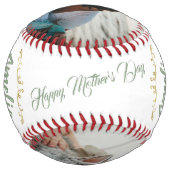 エレガント最高のMomオーナメント2 Photo Keepsake ソフトボール (裏面)