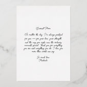 エレガント最高のMom Ever Editable文字写真 箔シーズンカード (裏面)