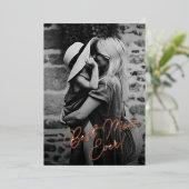 エレガント最高のMom Ever Editable文字写真 箔シーズンカード (立ち正面)