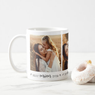 エレガント最高のMom Ever Instagram写真コラージュ コーヒーマグカップ
