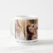 エレガント最高のMom Ever Instagram写真コラージュ コーヒーマグカップ (正面左)