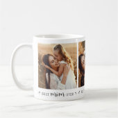 エレガント最高のMom Ever Instagram写真コラージュ コーヒーマグカップ (左)