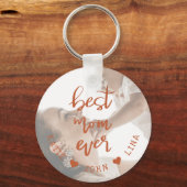 エレガント最高のMom Ever Writhapt キーホルダー (正面)