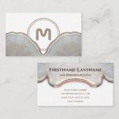 エレガント木彫り軽木大工 名刺 (正面/裏面)