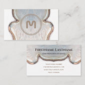 エレガント木彫り軽木大工 名刺 (正面/裏面)