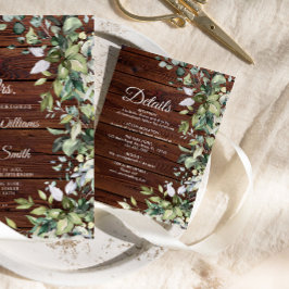 エレガント木素朴の結婚詳細 エンクロージャーカード