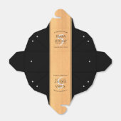 エレガント木結婚祭 フェイバーボックス (折り畳みなし)