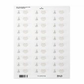 エレガント木 ラベル (フルシート)