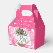 エレガント松のパターン（の模様が）ある花箱 フェイバーボックス (裏面サイド)