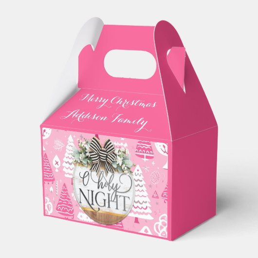 エレガント松のパターン（の模様が）ある花箱 フェイバーボックス (裏面サイド)