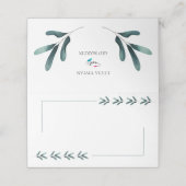 エレガント林結婚空白の林 プレイスカード (外部開封)