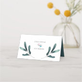 エレガント林結婚空白の林 プレイスカード (裏面)