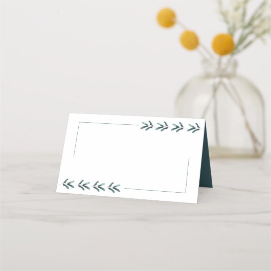 エレガント林結婚空白の林 プレイスカード (正面)