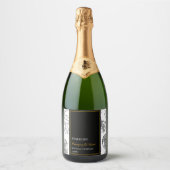 エレガント果実きらめくザクロ スパークリングワインラベル (正面)