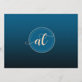 エレガント桃の海結婚洋の青の知恵 プログラム (裏面)