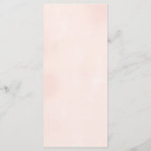 エレガント桃の花婚披露宴 メニュー (裏面)