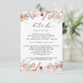 エレガント桃フローラ詳細結婚ズ エンクロージャーカード (スタンド正面)