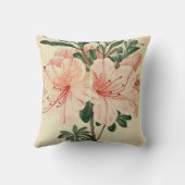 エレガント桃ヴィンテージフローラホームデコ枕 クッション (裏面)