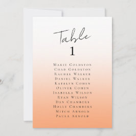 エレガント桃結婚の座席表リスト