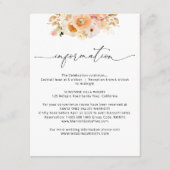 エレガント桃結婚詳細/情報 エンクロージャーカード (正面)