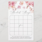 エレガント桜ブライダルシャワービンゴゲーム (正面)