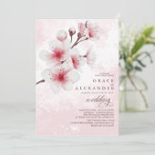 エレガント桜分岐モダン招待状 招待状 (スタンド正面)