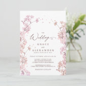 エレガント桜分岐モダン春 招待状 (スタンド正面)